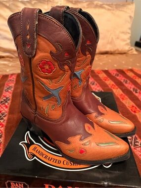 Dan Post Leather Cowboy Boots